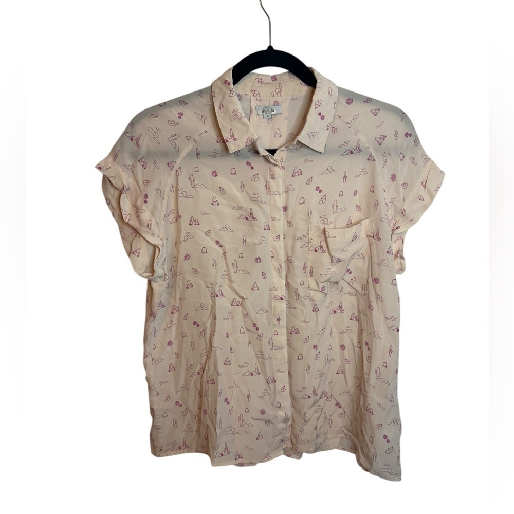 Rails Chase Mojave Silk Short Sleeve Button Down Shirt